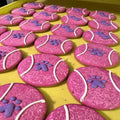 Tennis ball Dog Cookies