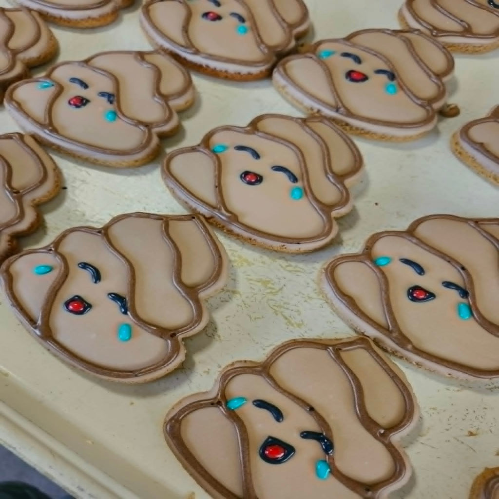 Poop Emoji Dog Cookie